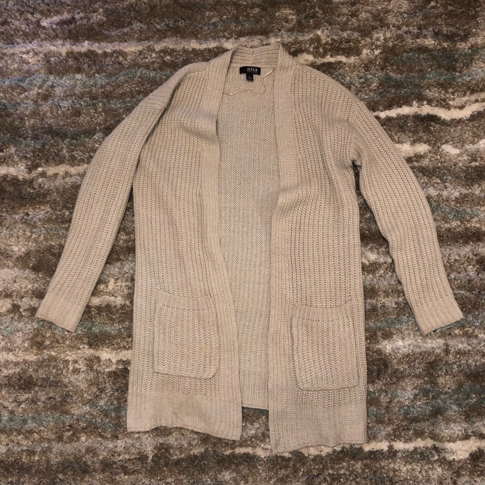 Tan cardigan sweater